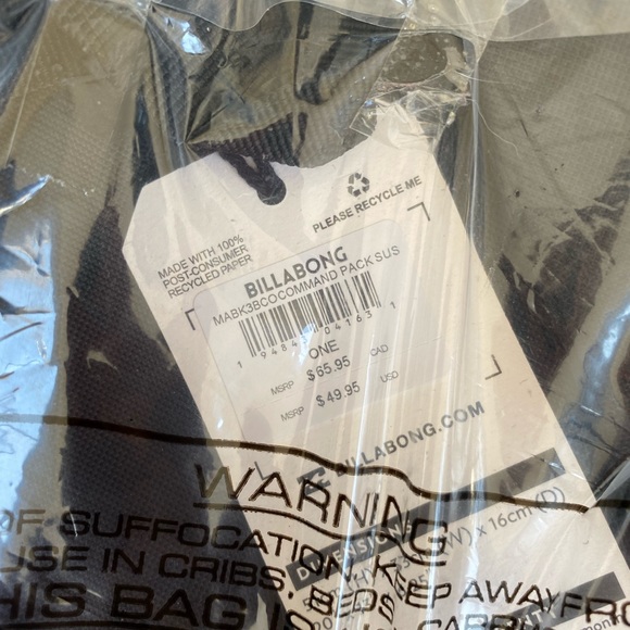 NWT Billabong Command Backpack - Picture 3 of 3